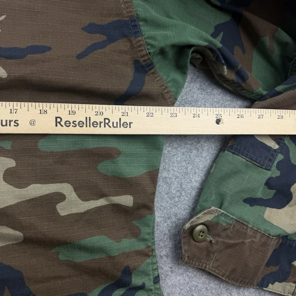 VTG US NAVY Jacket Mens Medium Reg Woodland Camo Combat BDU Hot Weather Coat